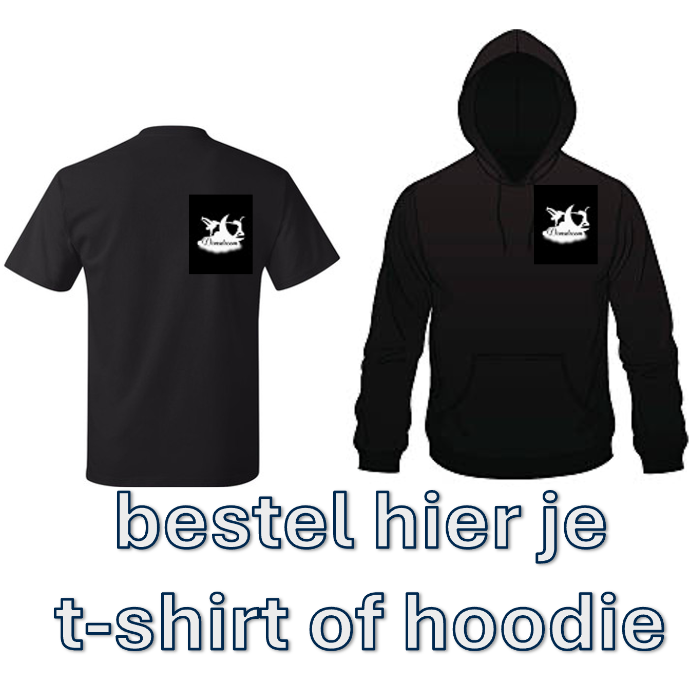 t-shirt en hoodie